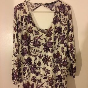 Floral long sleeved dress